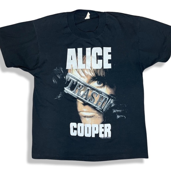 Screen Stars Other - Rare Vintage 1989/90 Alice Cooper Trashes Tour Band Tee